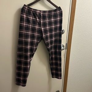 Pink and black leggings